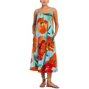 Mestiza New York Womens  Solenn Midi Dress, Red